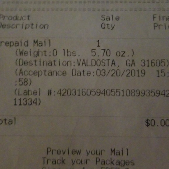 Tracking order check address - Picture 2 of 5